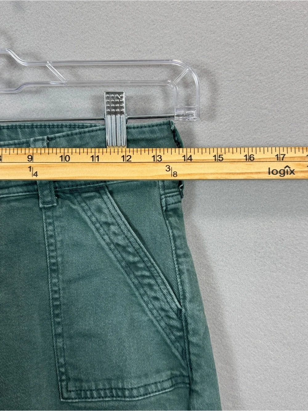 Gap Kids Girls Size 14 High Stride Ankle Wide Leg Pants Moores Green